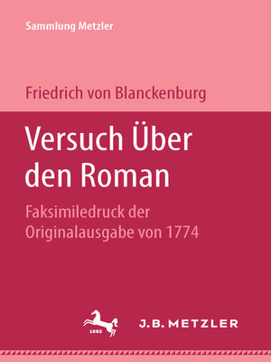 cover image of Versuch über den Roman